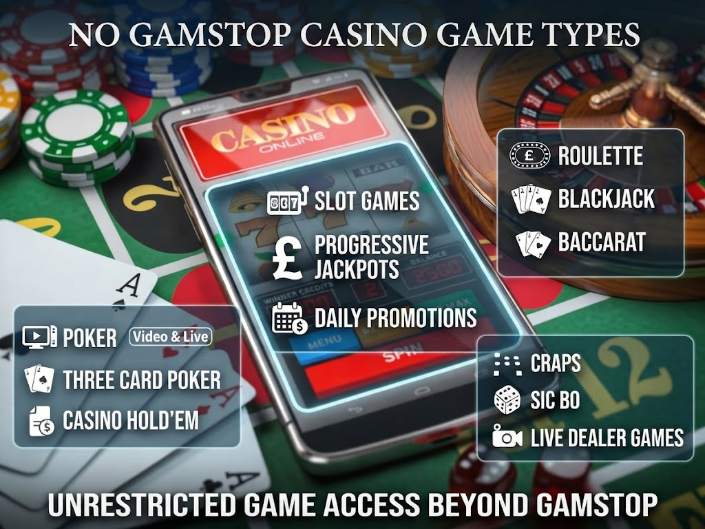 Non GamStop Casino Game Types